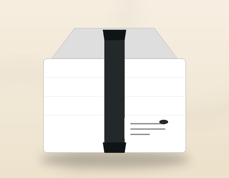 Custom printed White Gloss Mailer Box